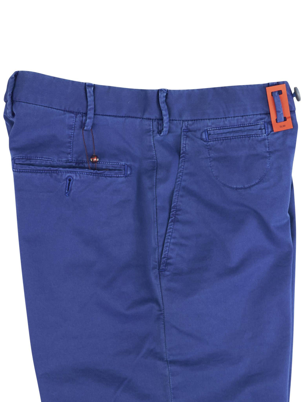 Isaia Blue Cotton Ea Short Pant