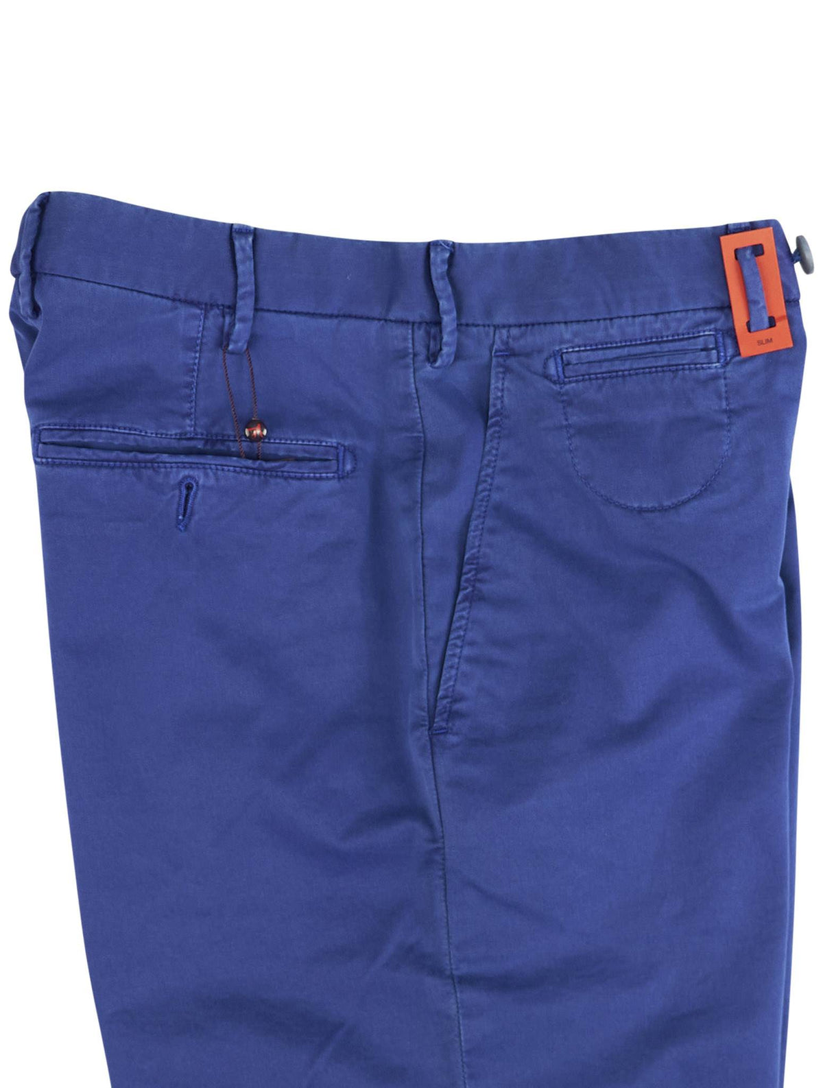 Isaia Blue Cotton Ea Short Pant