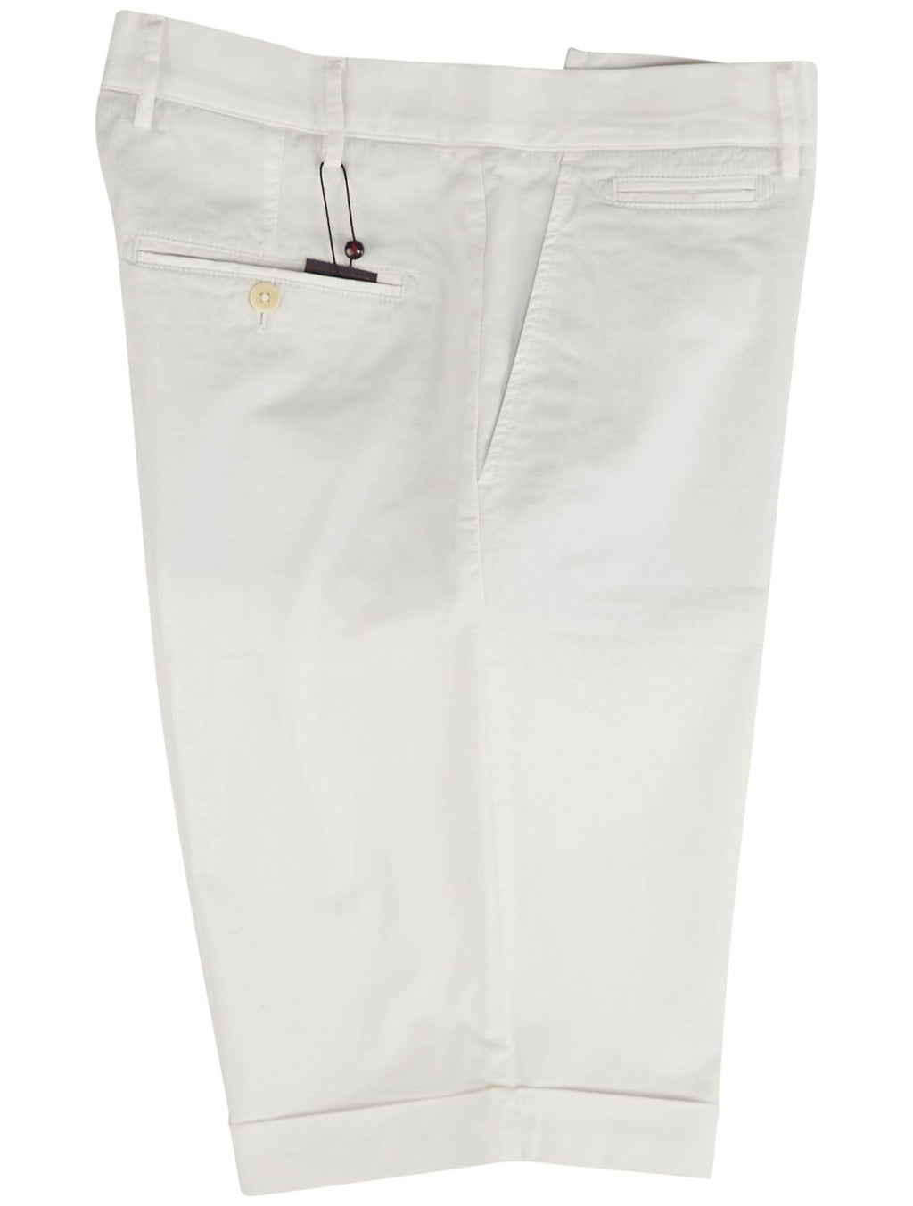 Isaia White Cotton Ea Short Pant
