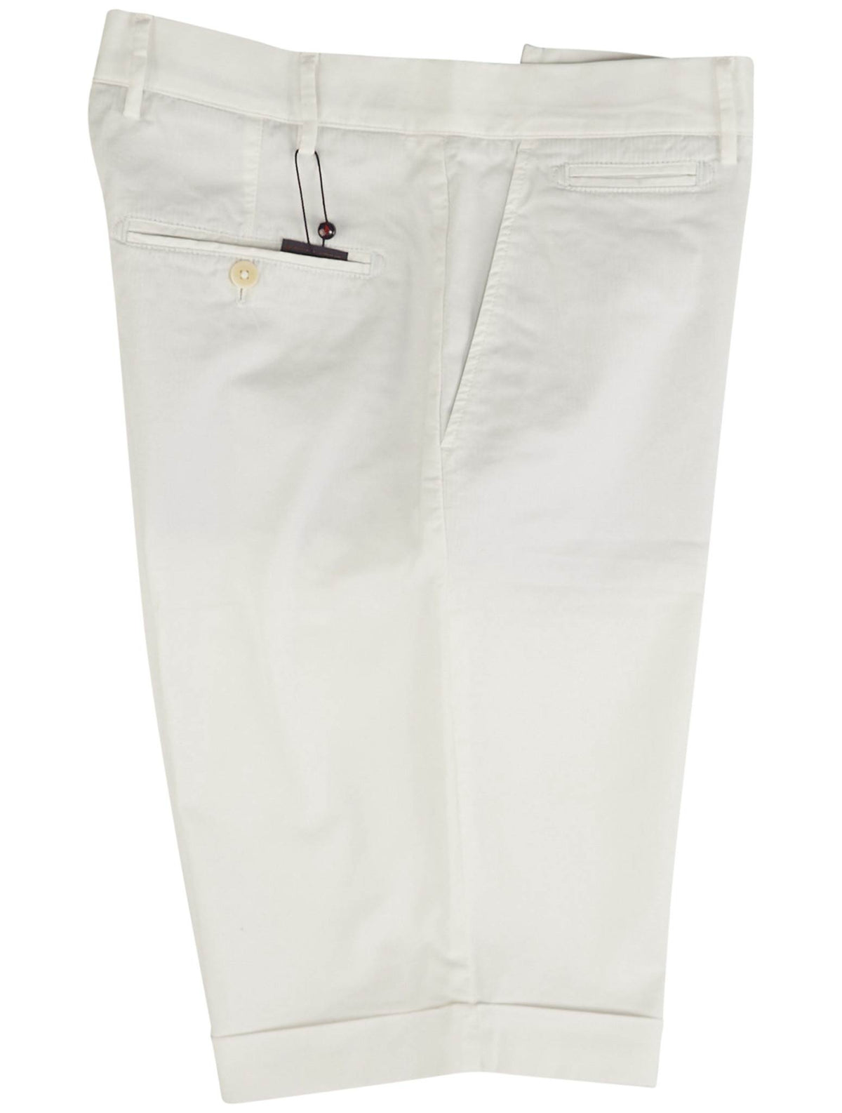 Isaia White Cotton Ea Short Pant