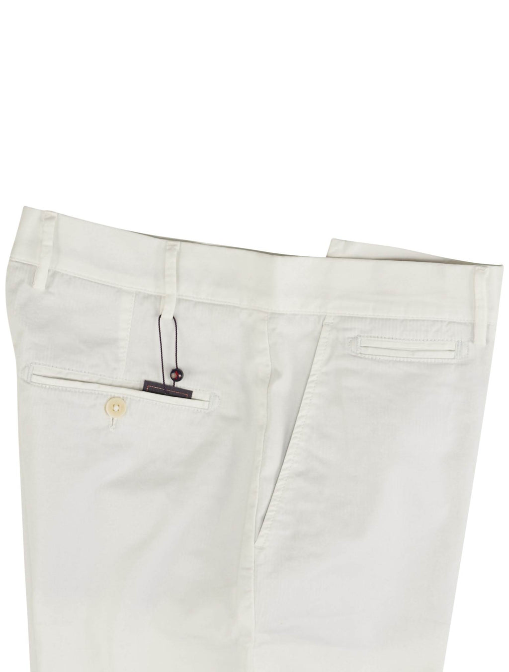 Isaia White Cotton Ea Short Pant