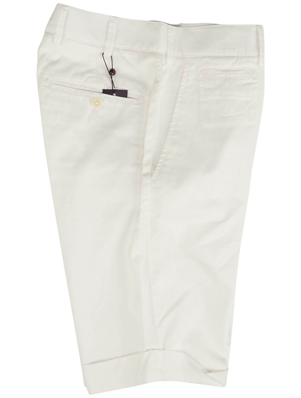 Isaia Isaia White Lyocell Cotton Ea Short Pant White 000