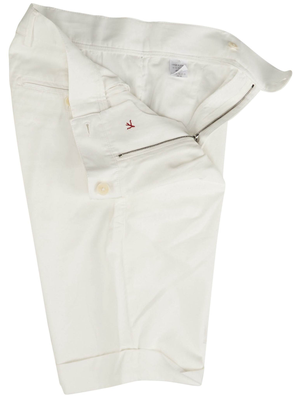 Isaia Isaia White Lyocell Cotton Ea Short Pant White 001