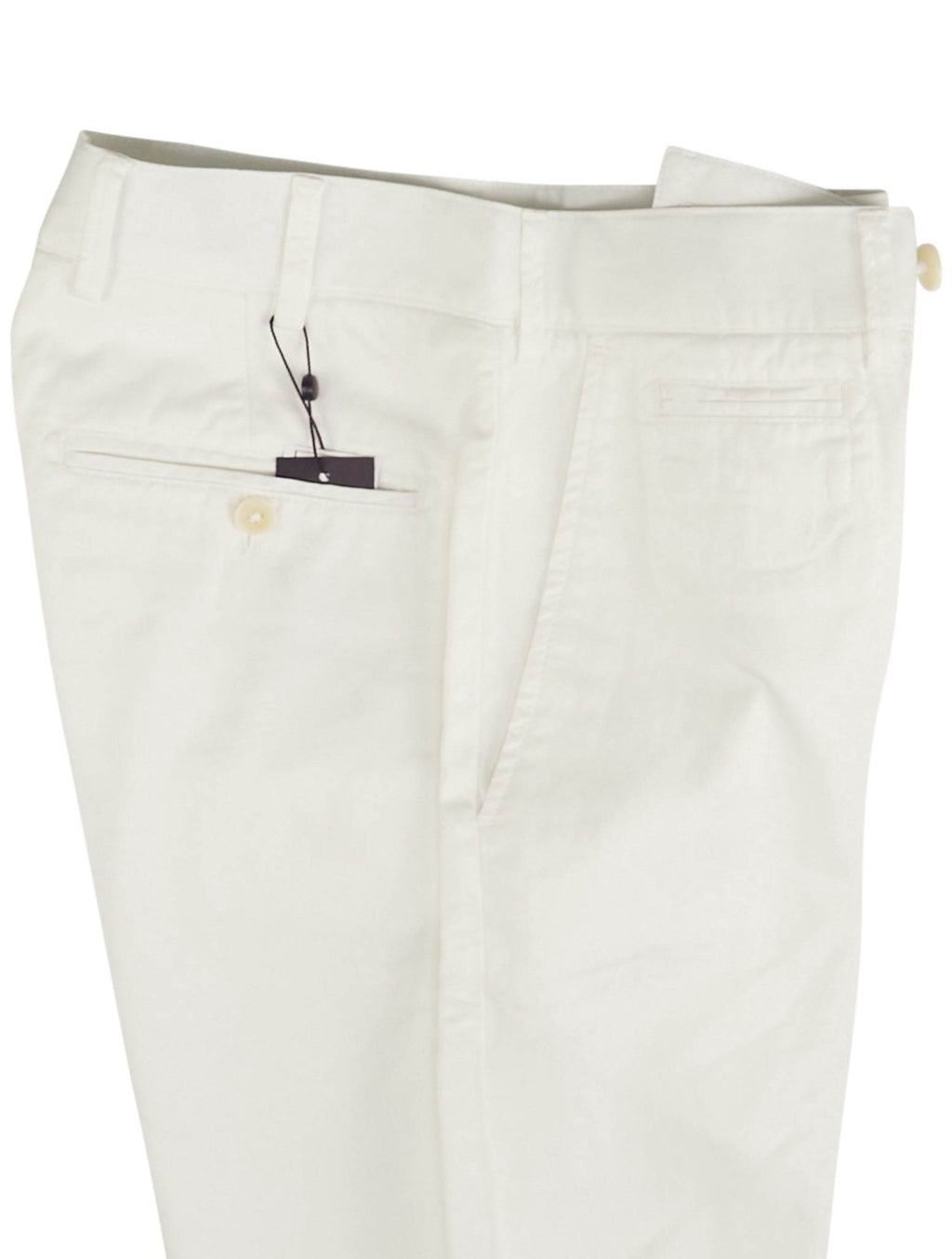 Isaia White Lyocell Cotton Ea Short Pant
