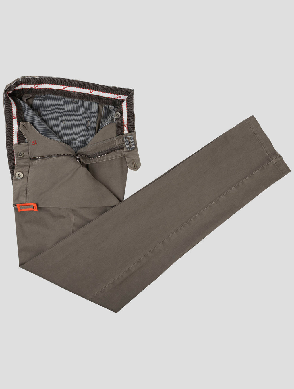 Isaia Isaia Green Cotton Ea Pants Green 001
