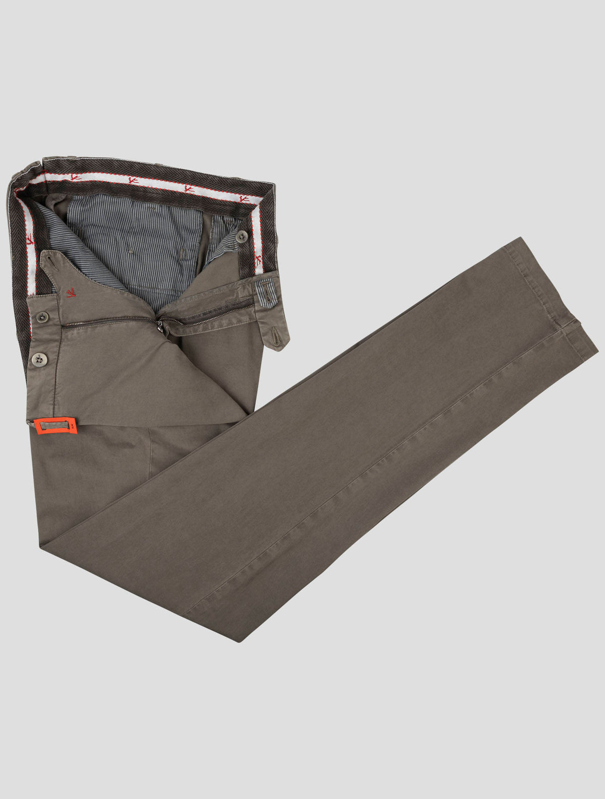 Isaia Isaia Green Cotton Ea Pants Green 001