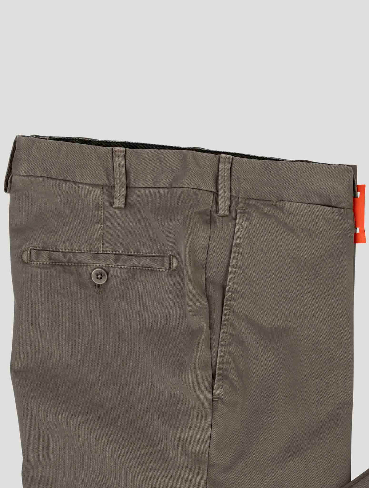 Isaia Green Cotton Ea Pants