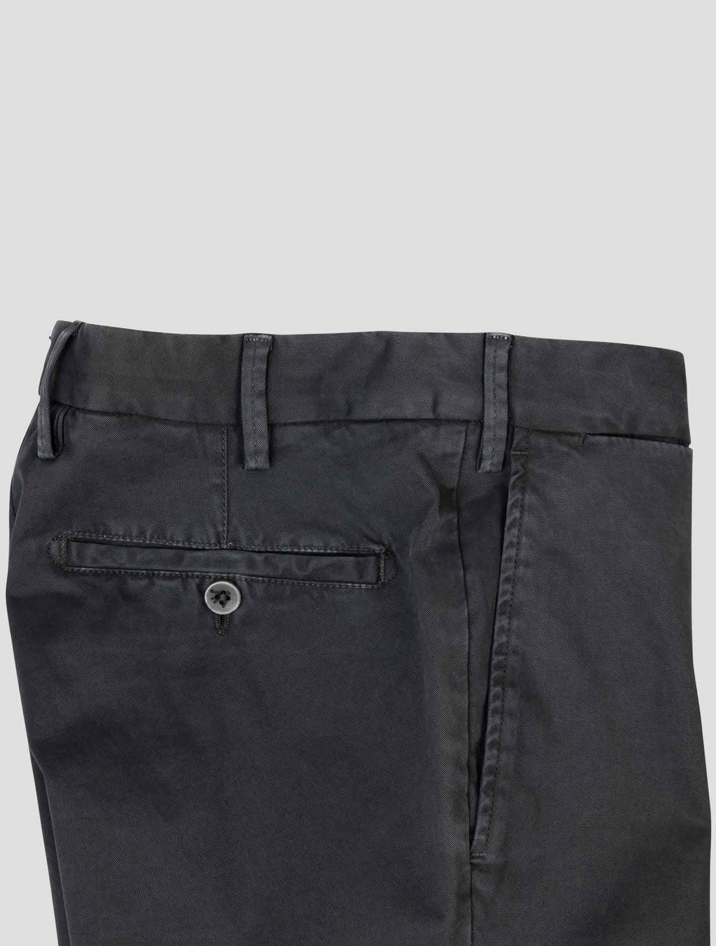 Isaia Blue Cotton Ea Pants
