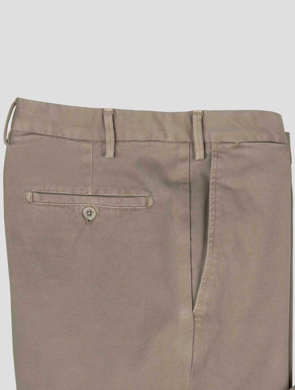 Isaia Beige Cotton Ea Pants