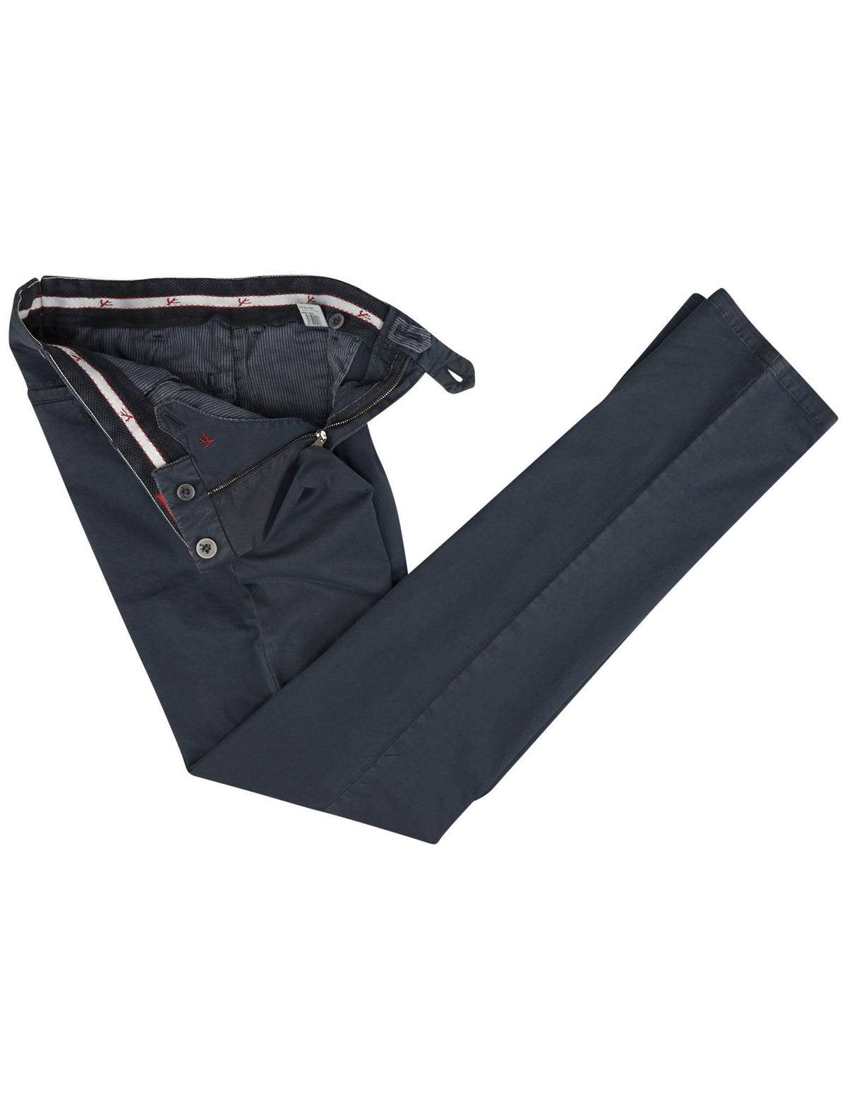 Isaia Isaia Blue Cotton Ea Pant Blue 001