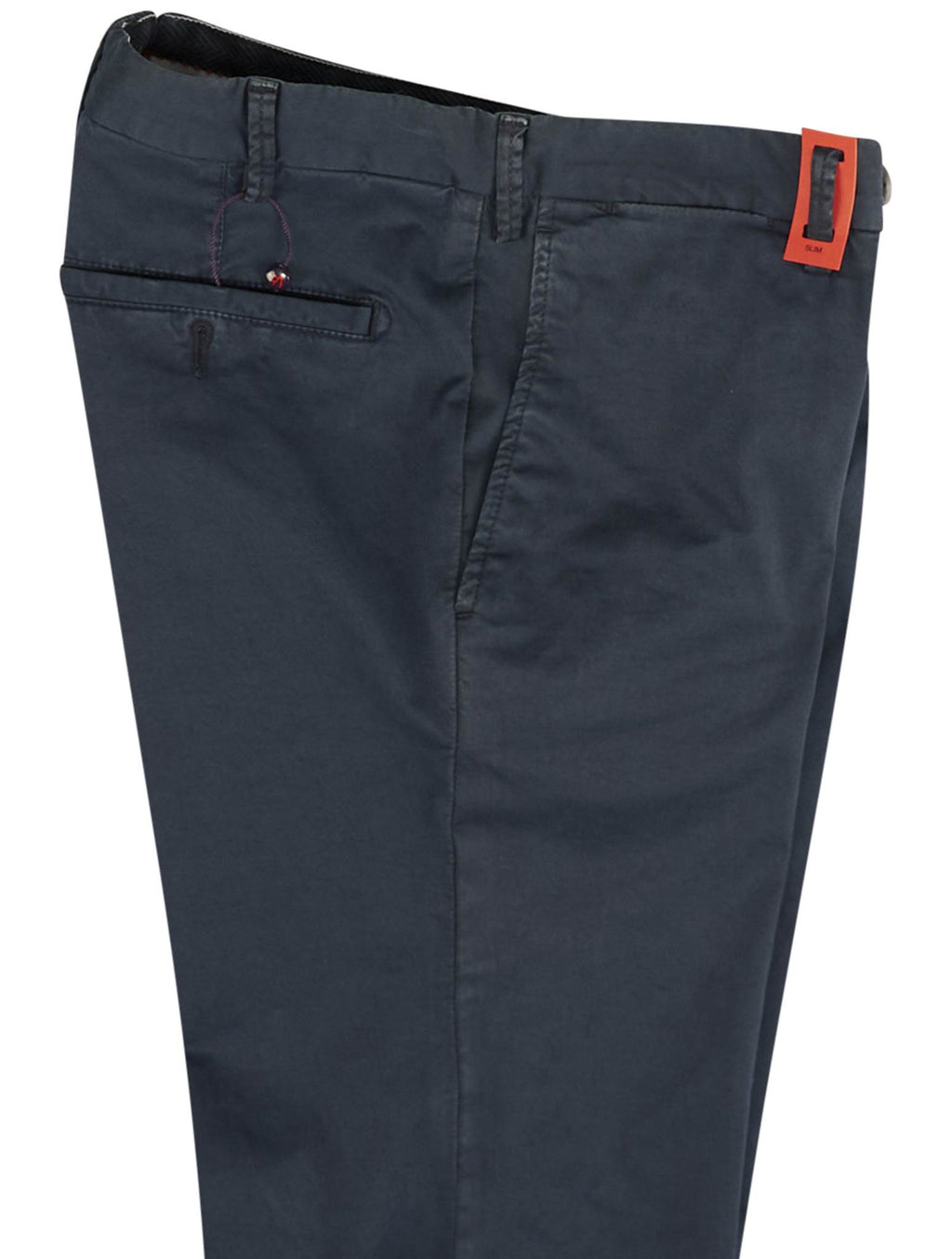 Isaia Blue Cotton Ea Pant
