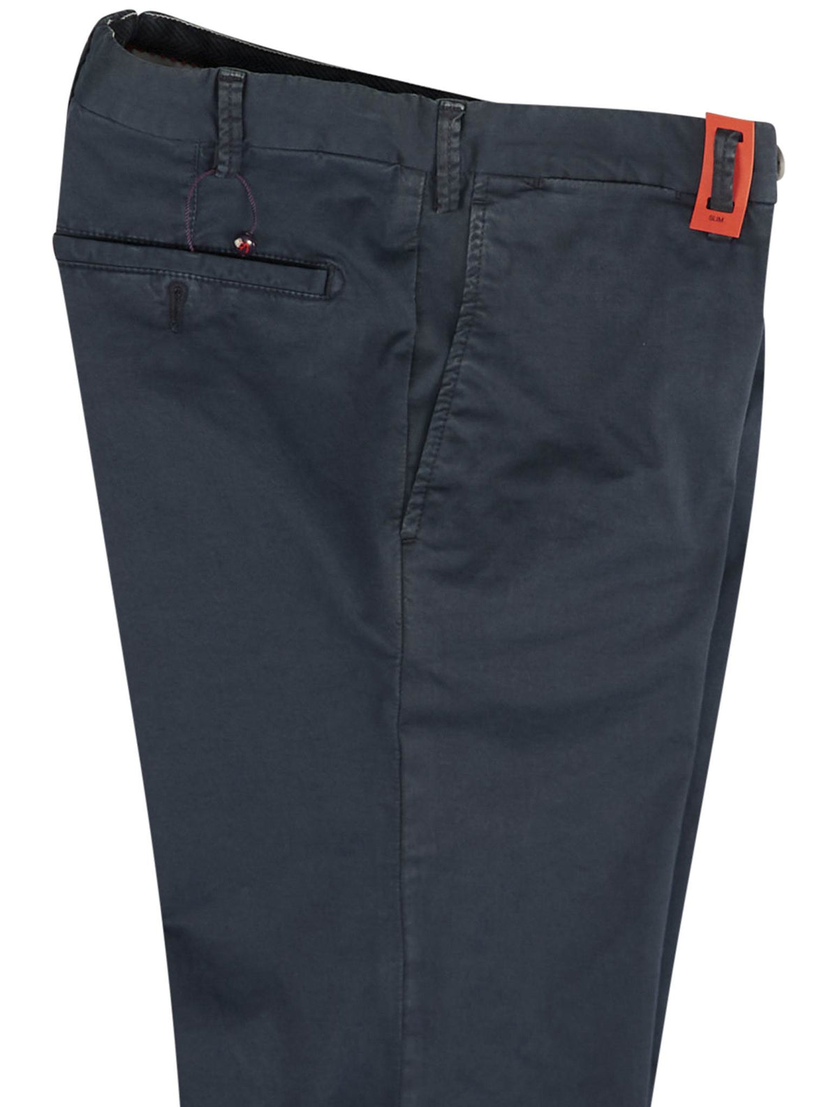 Isaia Blue Cotton Ea Pant