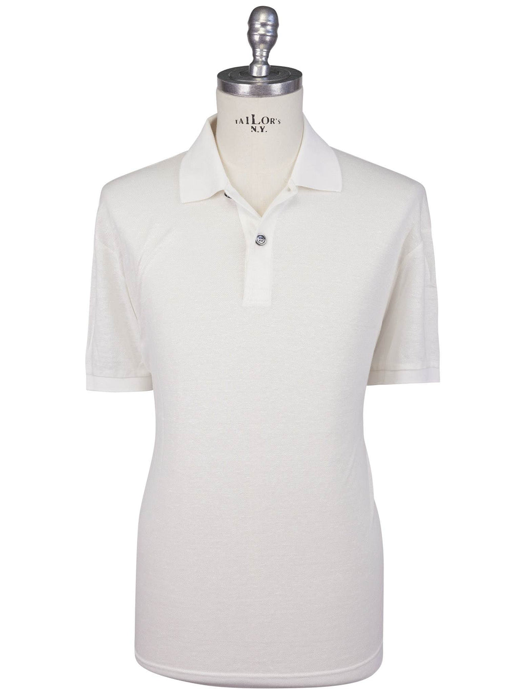 Kiton Kiton White Linen Cotton Polo White 000