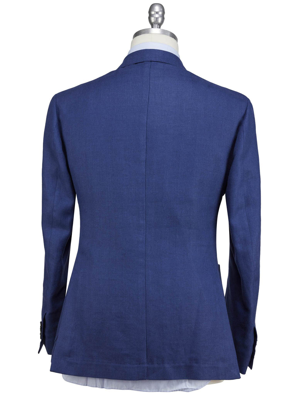 Luigi Borrelli Blue Linen Virgin Wool Blazer