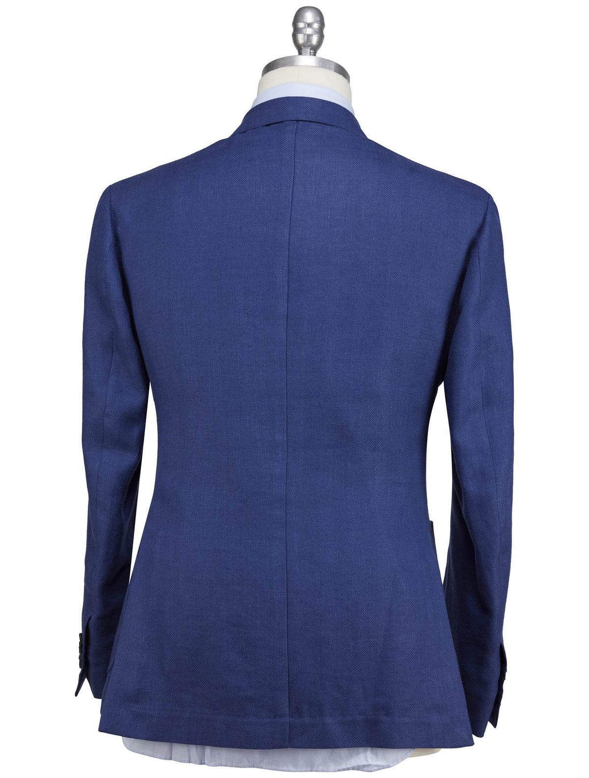 Luigi Borrelli Blue Linen Virgin Wool Blazer