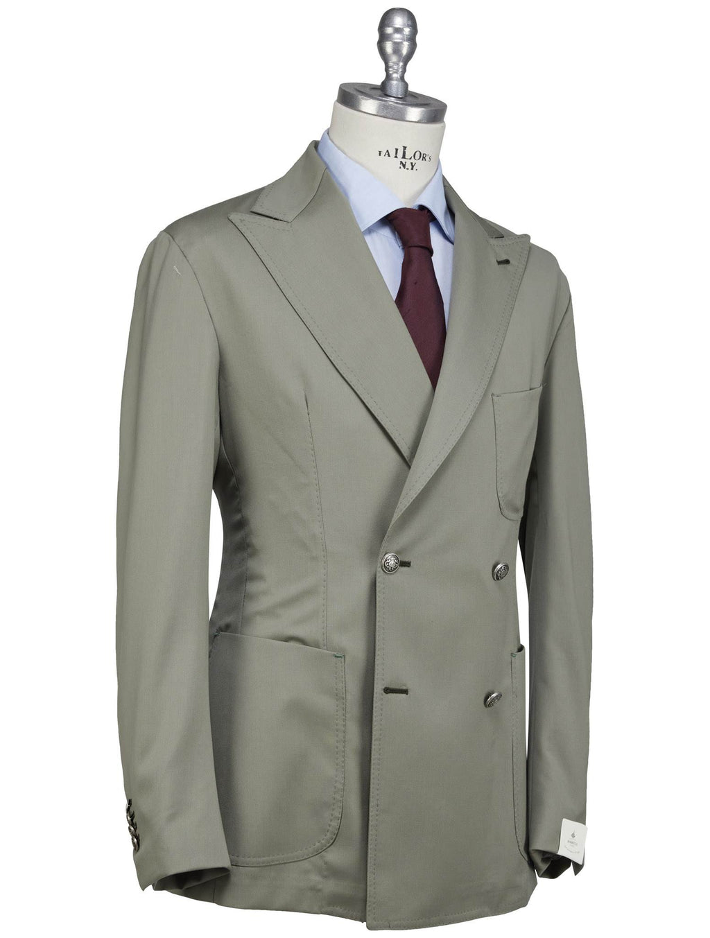 Luigi Borrelli Luigi Borrelli Green Virgin Wool Blazer Green 001