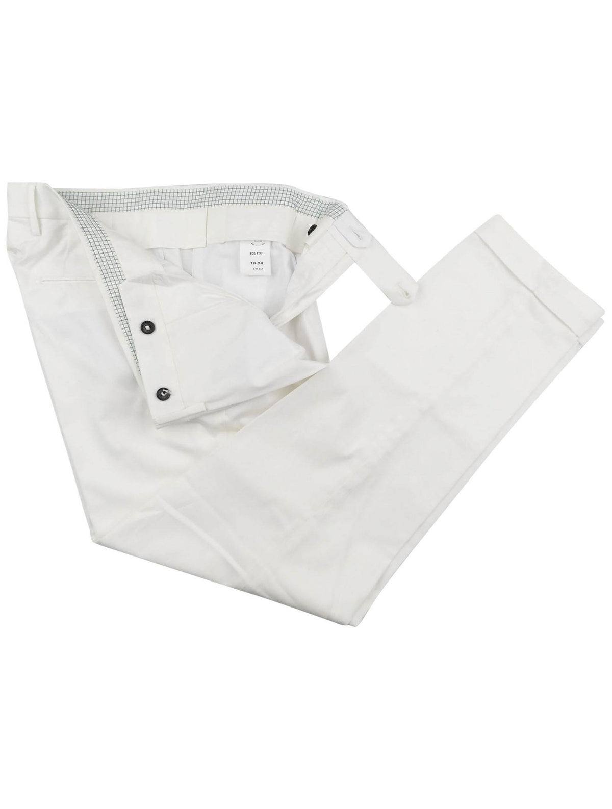 Luigi Borrelli Luigi Borrelli White Cotton Ea Pant White 001