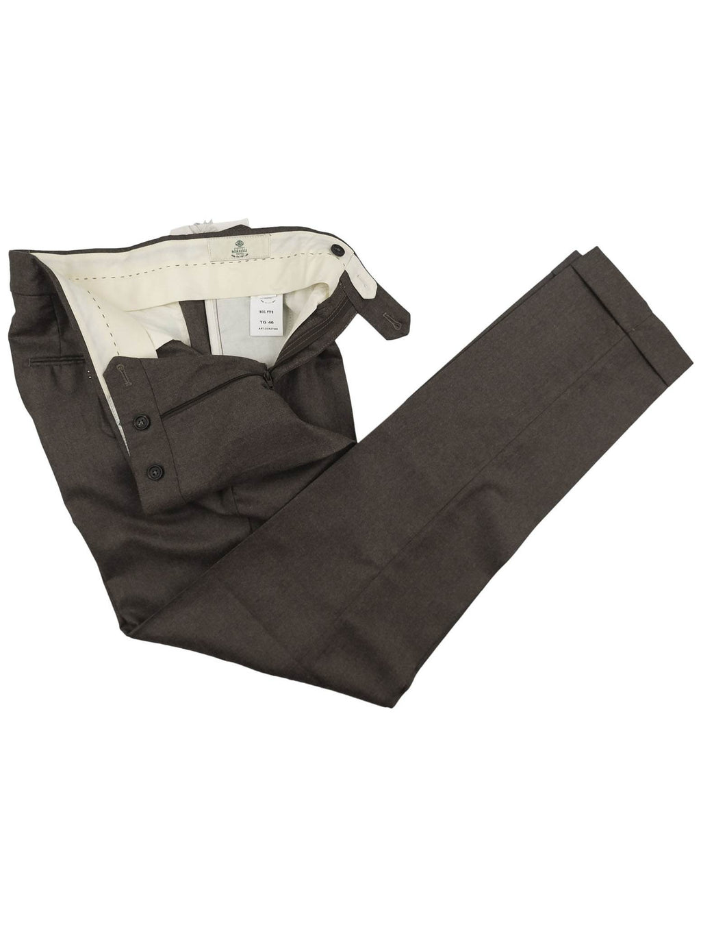 Luigi Borrelli Luigi Borrelli Brown Virgin Wool EaPant Brown 001
