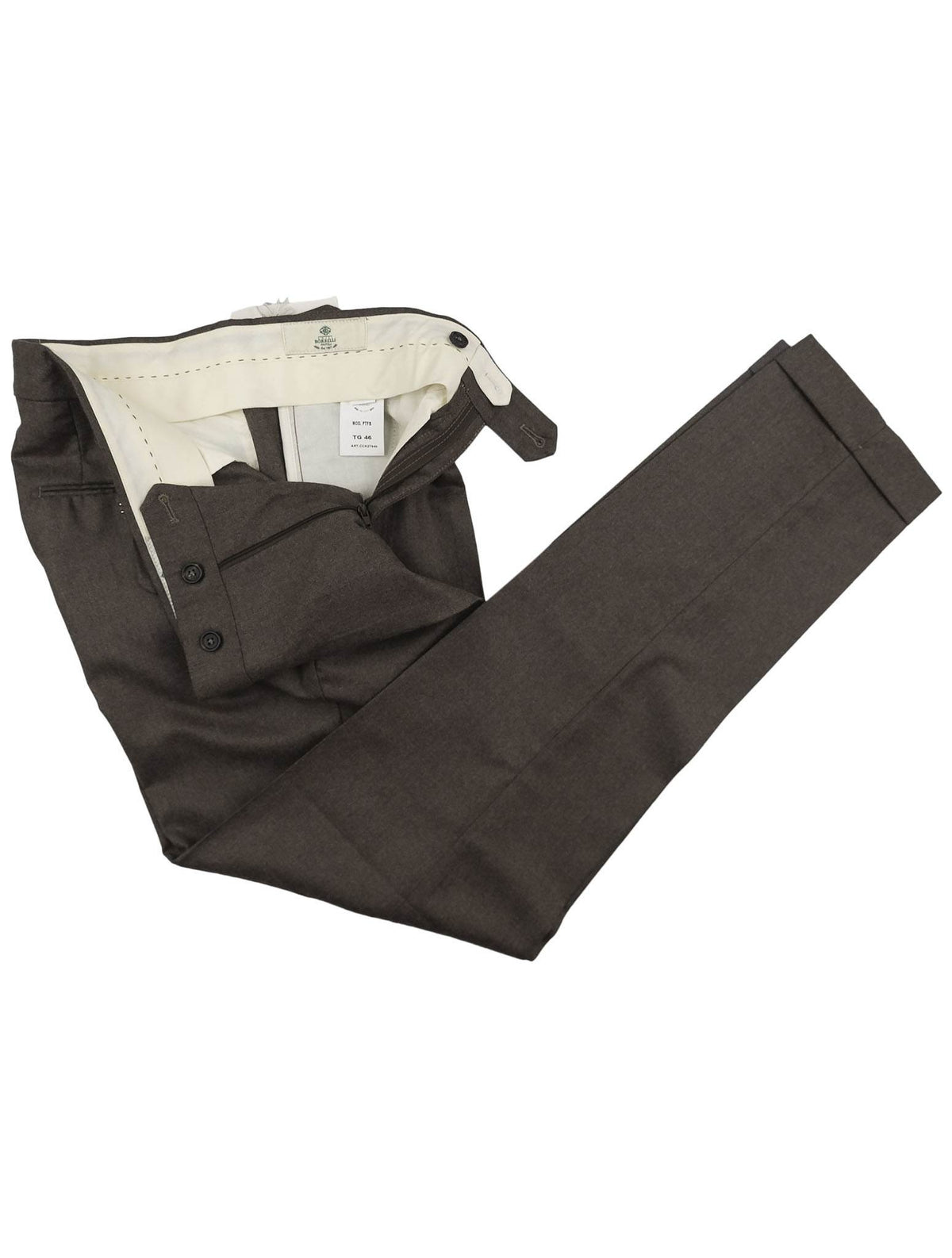 Luigi Borrelli Luigi Borrelli Brown Virgin Wool EaPant Brown 001