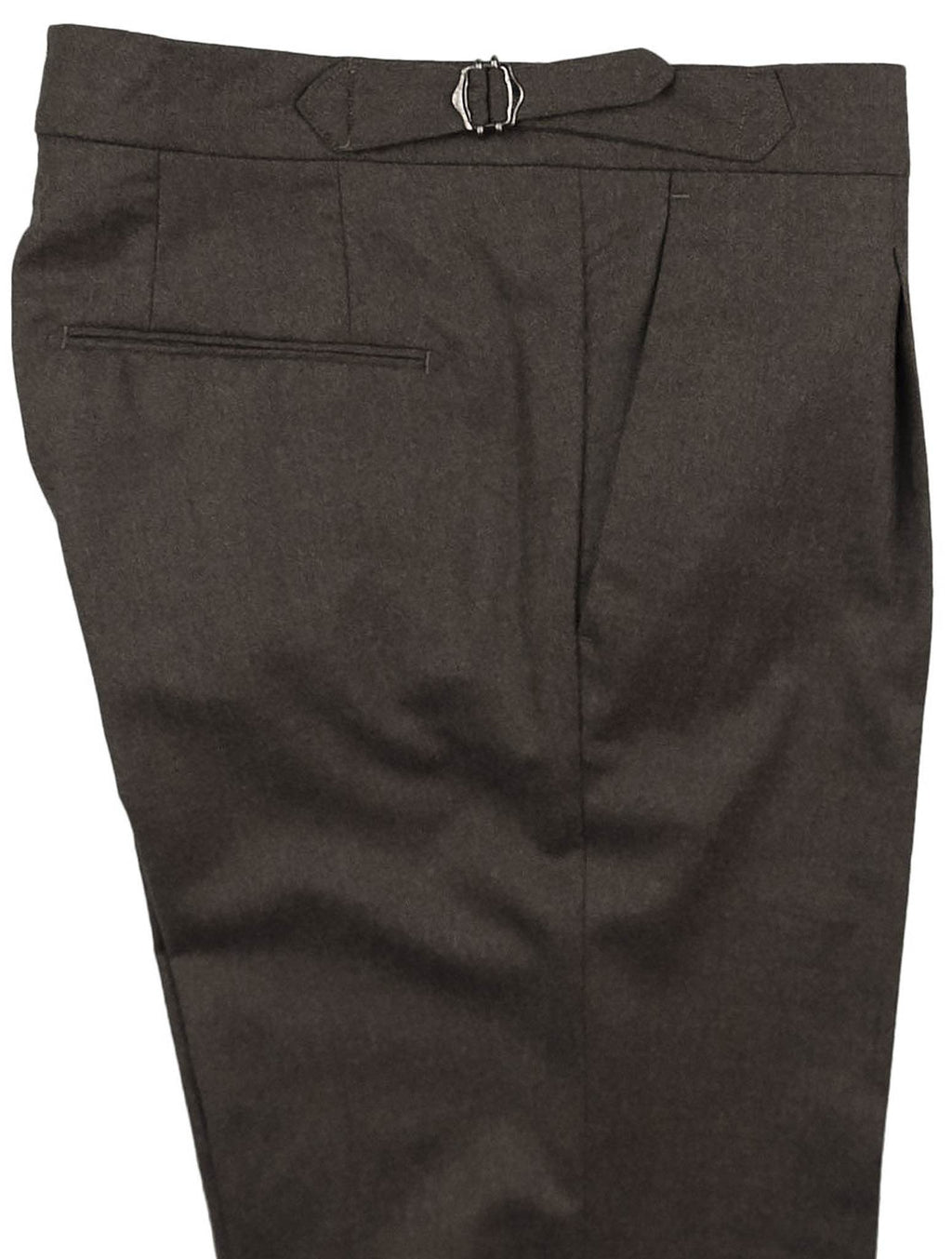 Luigi Borrelli Brown Virgin Wool EaPant
