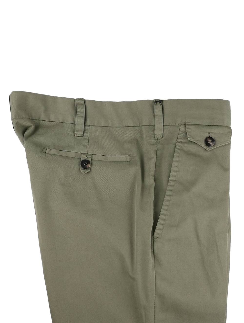Cesare Attolini Green Cotton Ea Pants