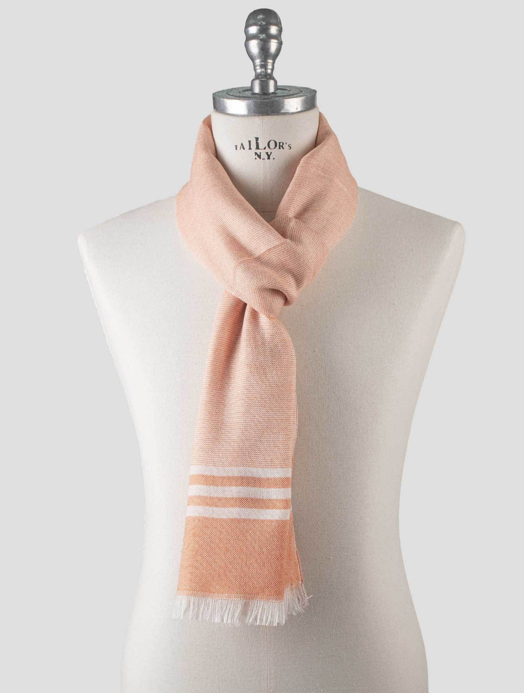 Isaia Isaia Orange Cashmere Silk Scarf Orange 000