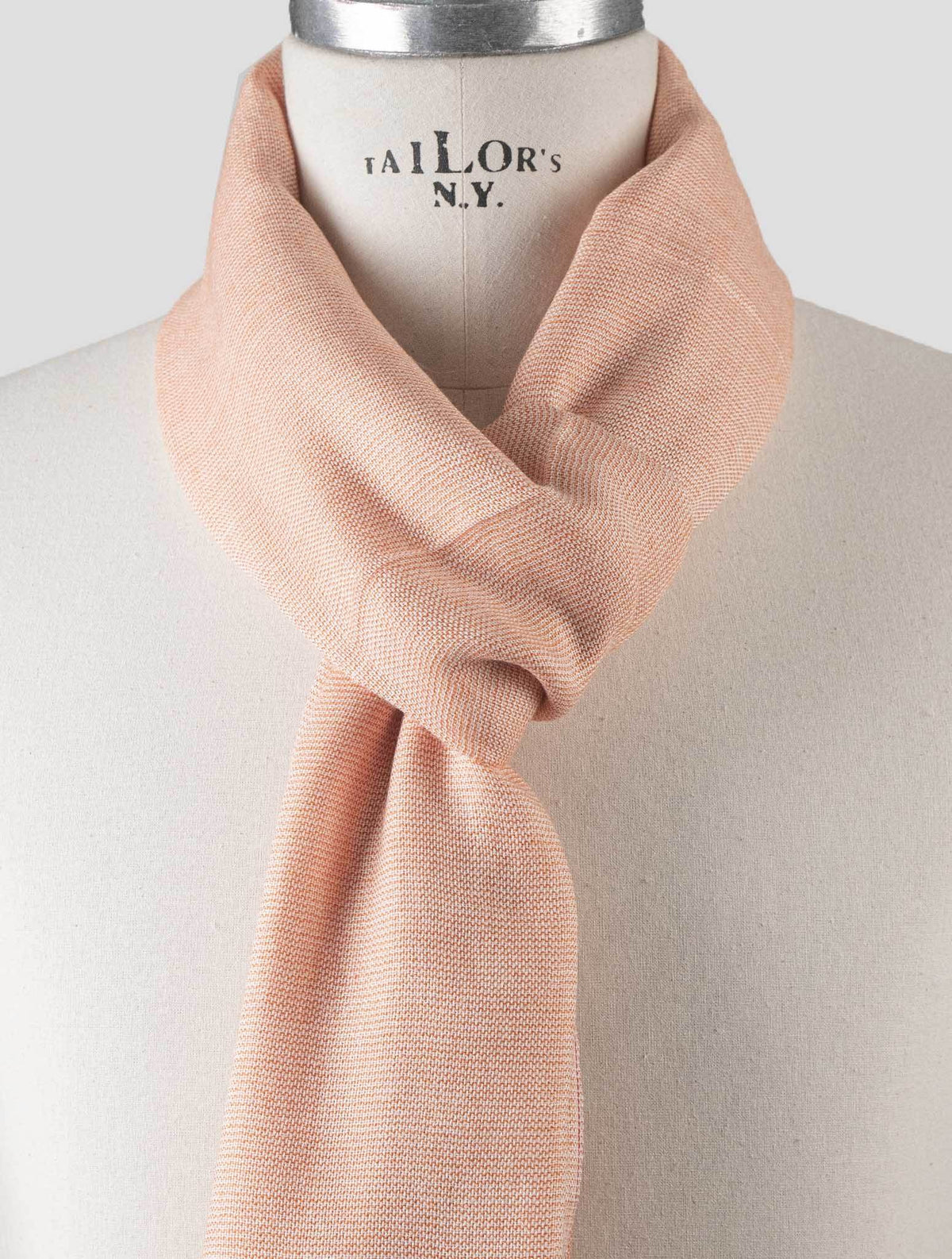Isaia Isaia Orange Cashmere Silk Scarf Orange 001