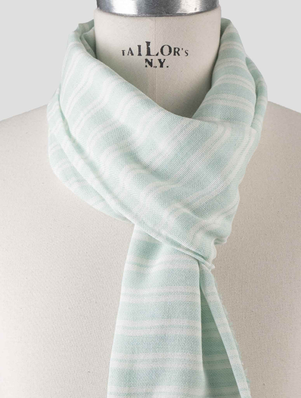 Isaia Isaia Light Green Cotton Scarf Light Green 001