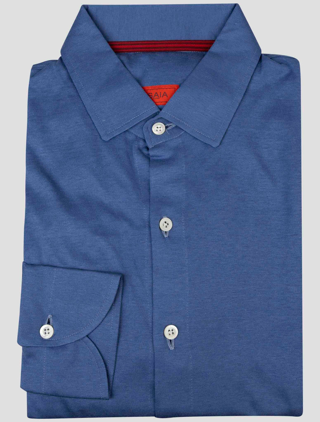 Isaia Light Blue Silk shirt