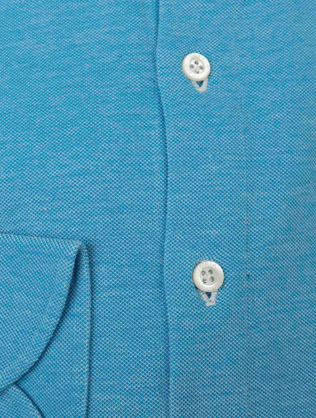 Isaia Light Blue Cotton shirt