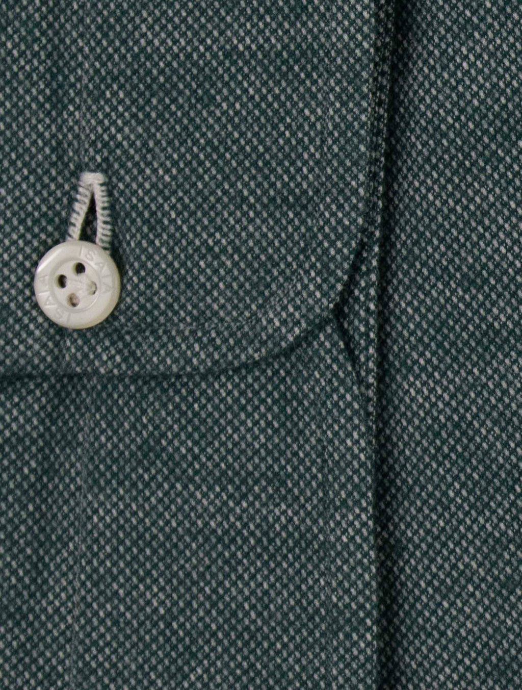 Isaia Green Cotton Sweater Polo