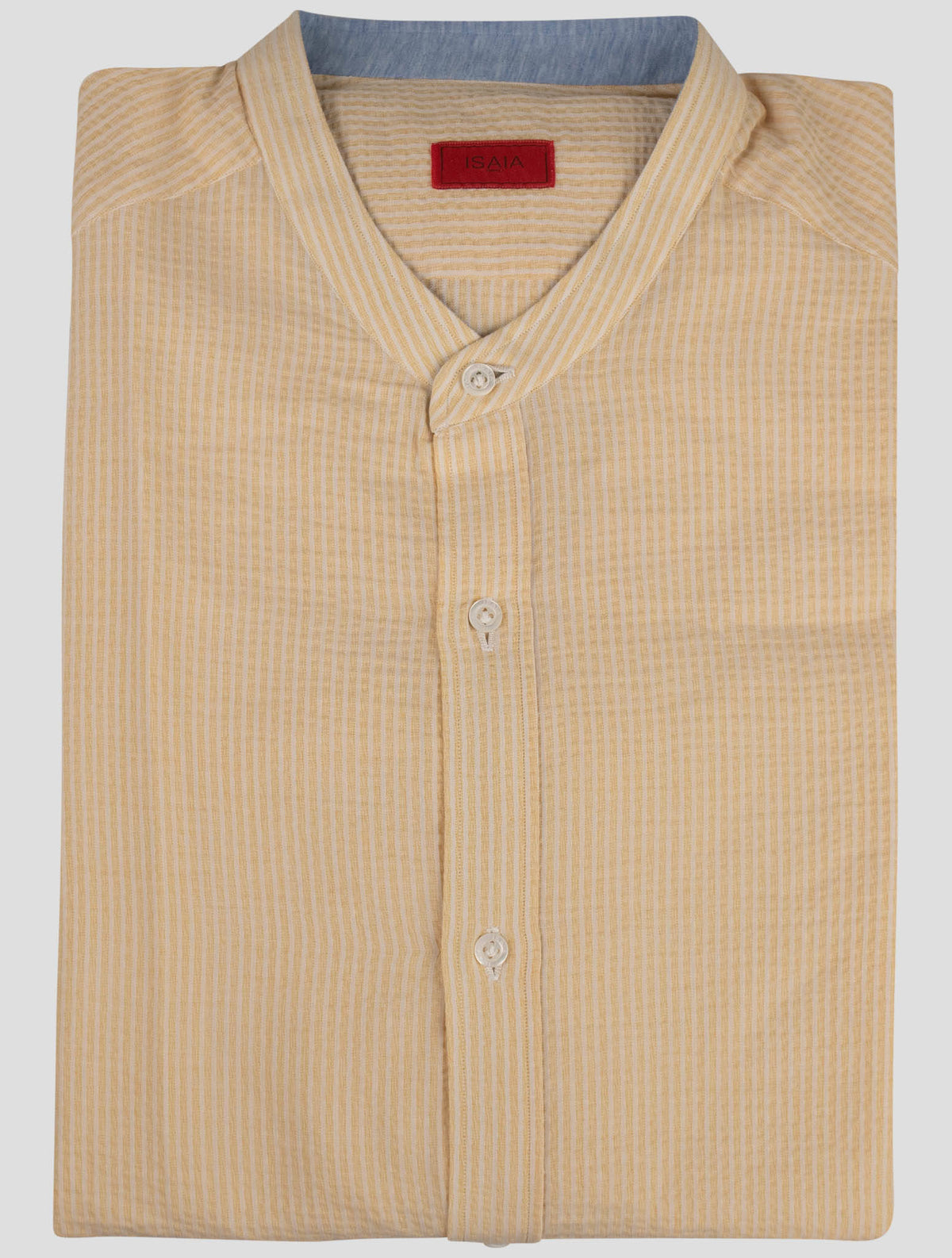 Isaia Yellow Cotton Shirt