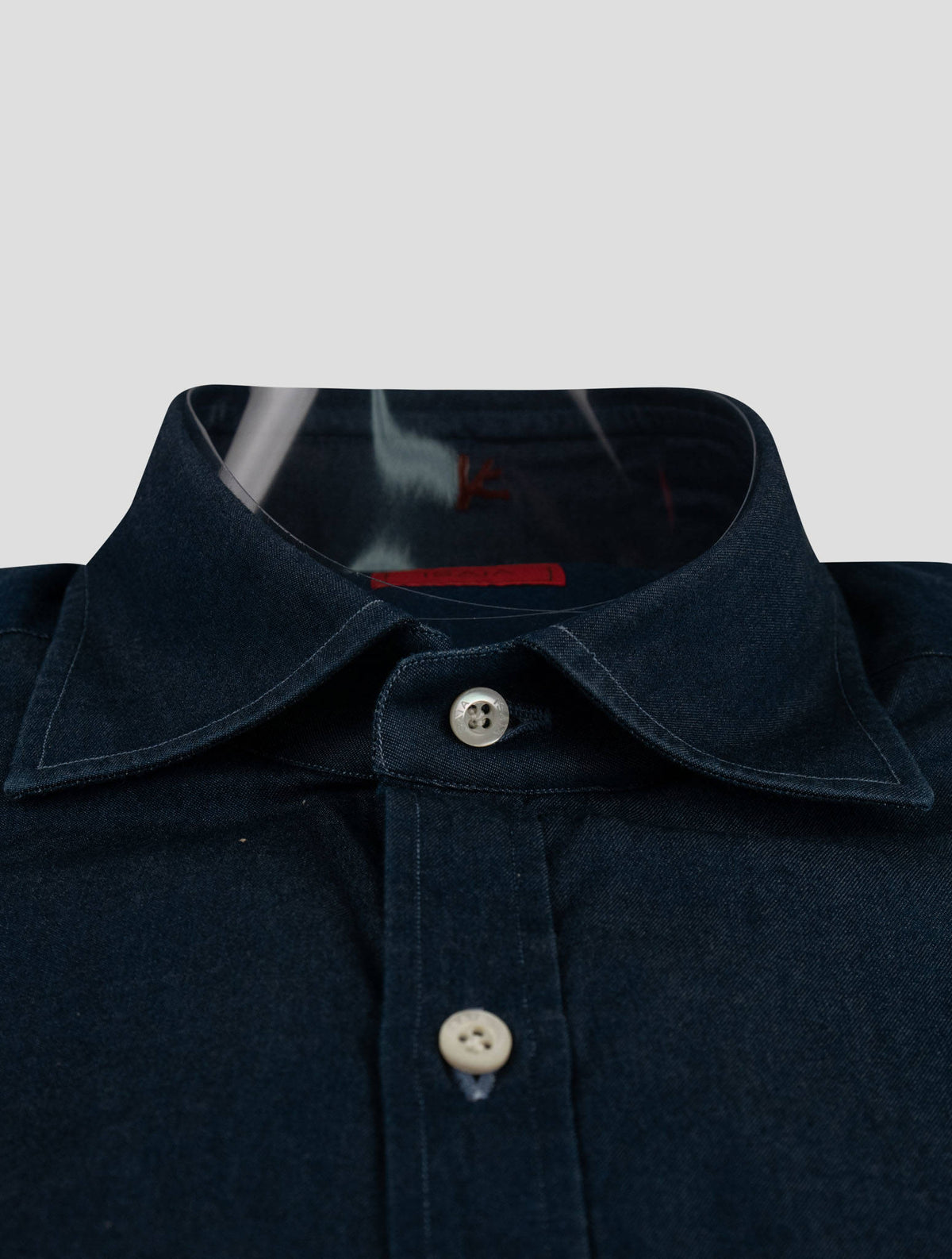 Isaia Isaia Blue Navy Cotton Shirt Blue Navy 001