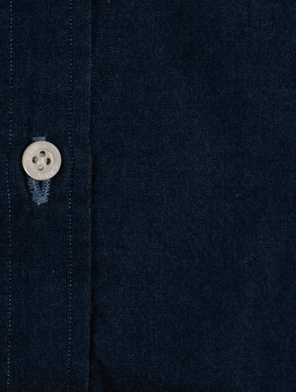Isaia Blue Navy Cotton Shirt