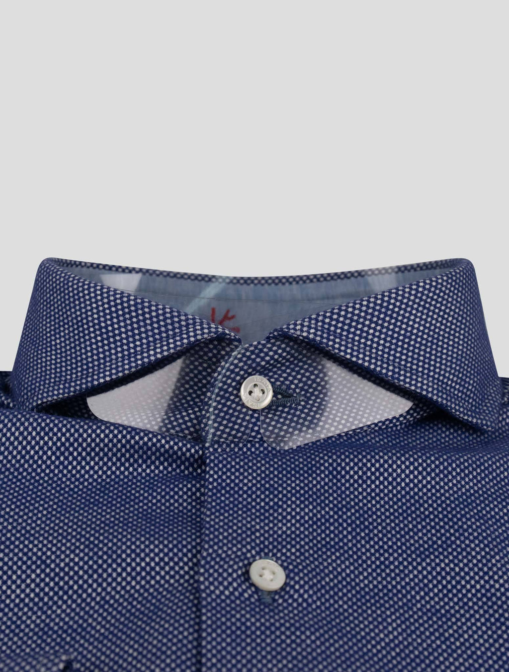 Isaia Isaia Blue White Cotton Shirt Blue / White 001
