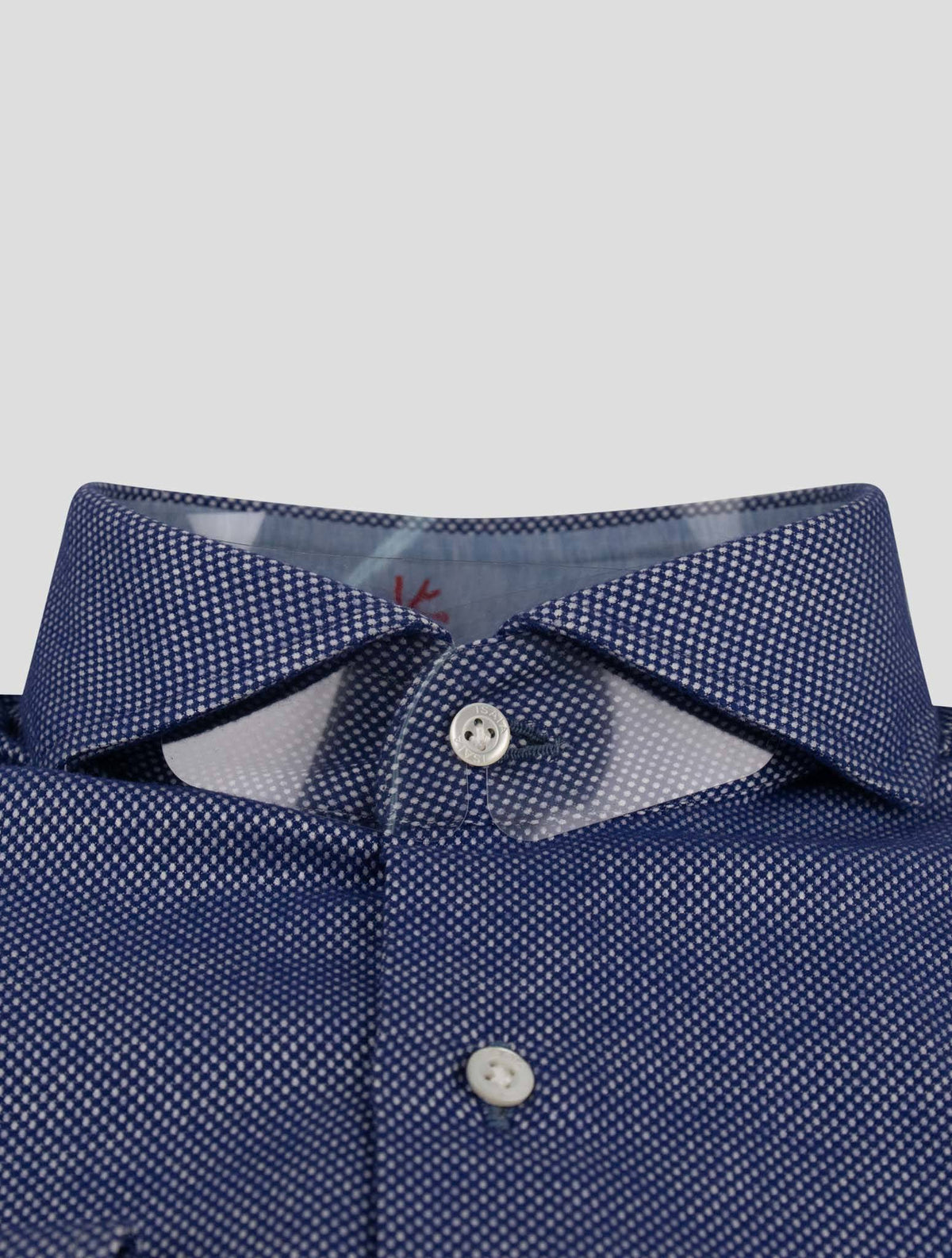 Isaia Isaia Blue White Cotton Shirt Blue / White 001