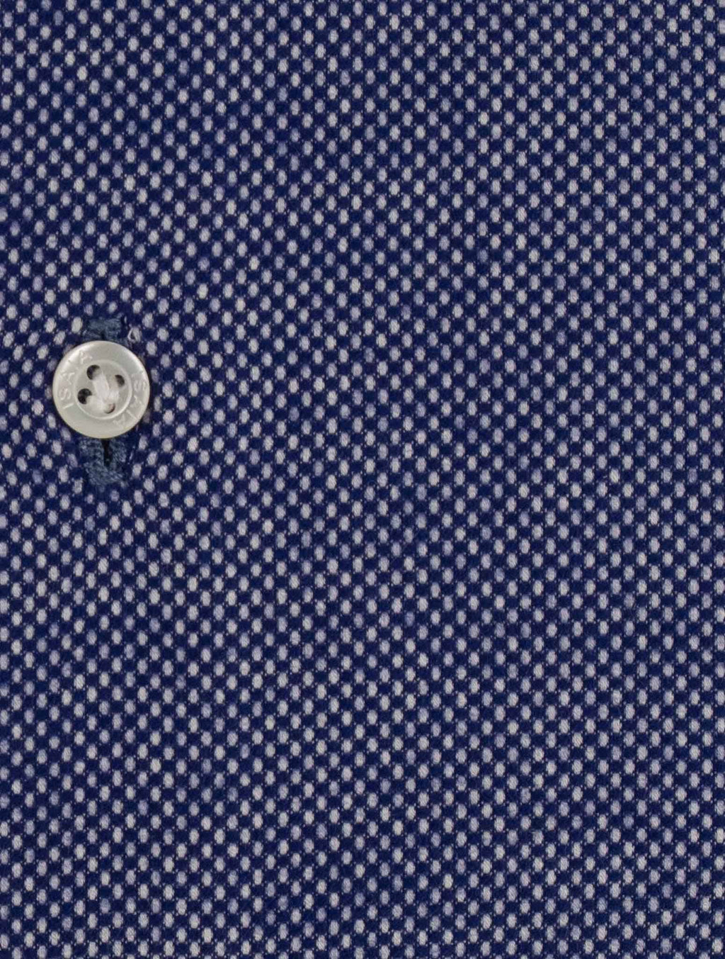 Isaia Blue White Cotton Shirt