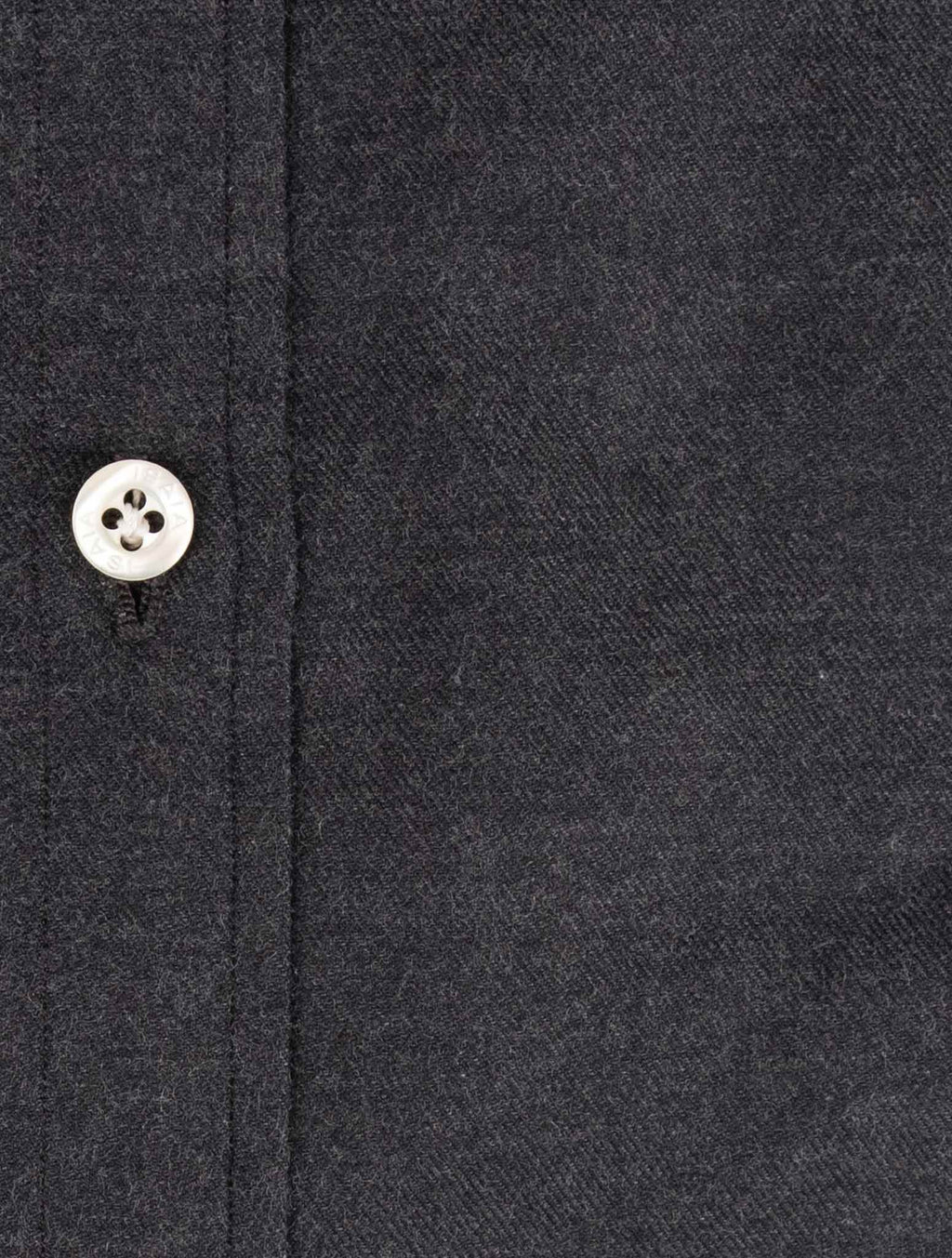 Isaia Gray Cotton Shirt