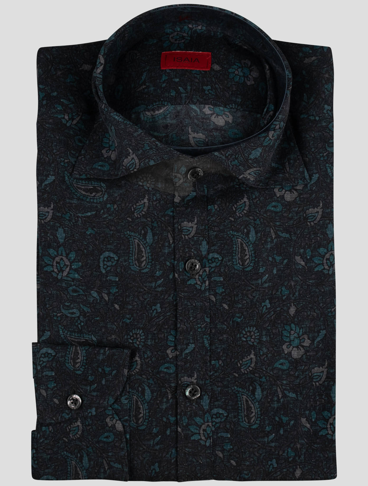 Isaia Isaia Blue Silk Shirt Blue 000