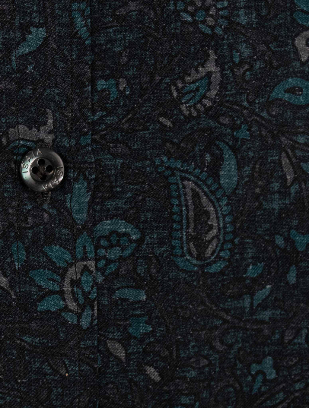 Isaia Blue Silk Shirt