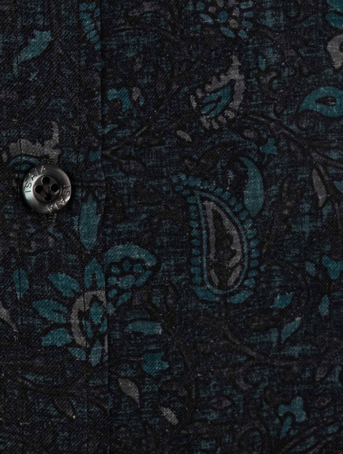 Isaia Blue Silk Shirt