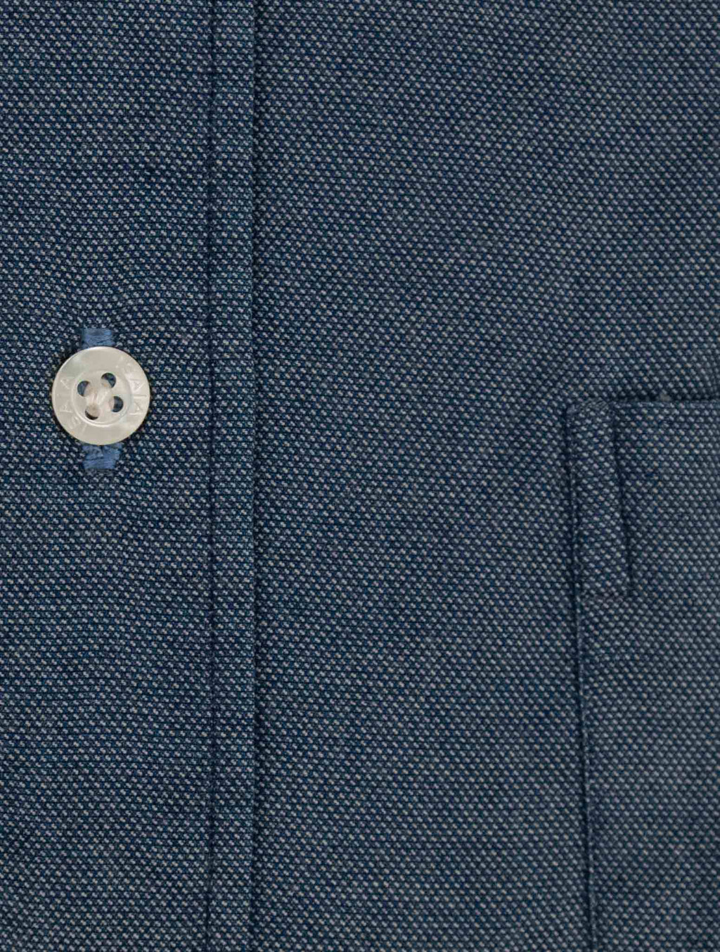 Isaia Blue Cotton Shirt