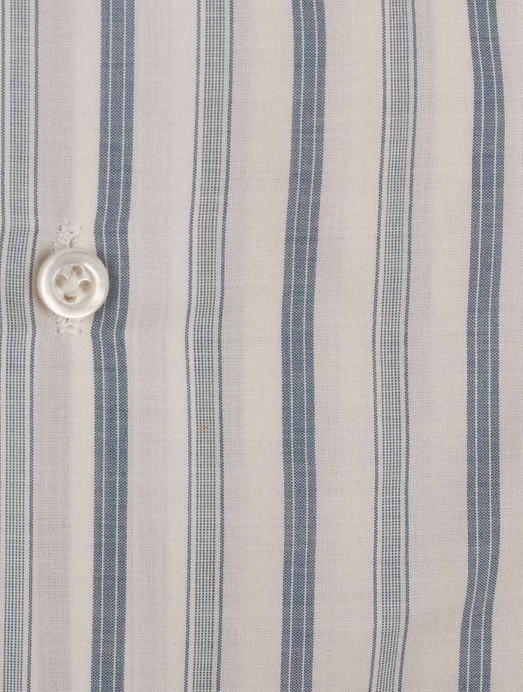 Isaia Light Blue White Cotton Shirt