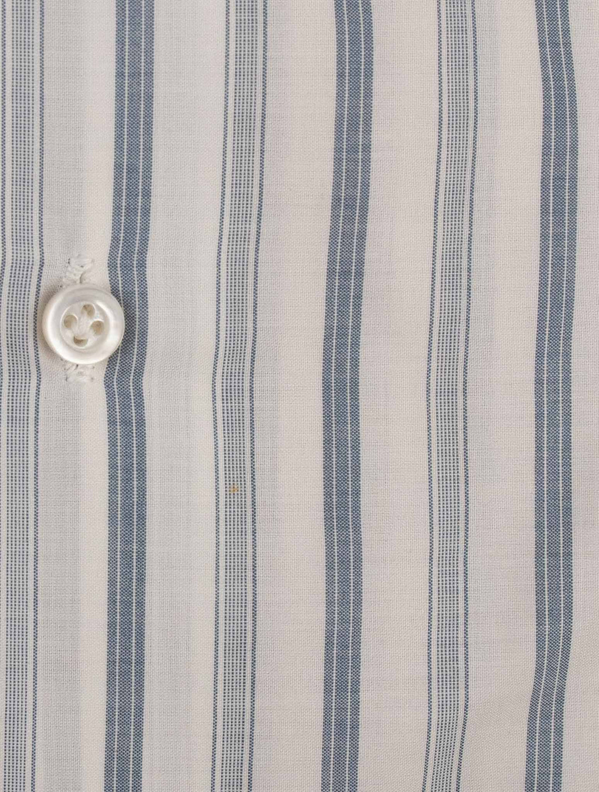Isaia Light Blue White Cotton Shirt