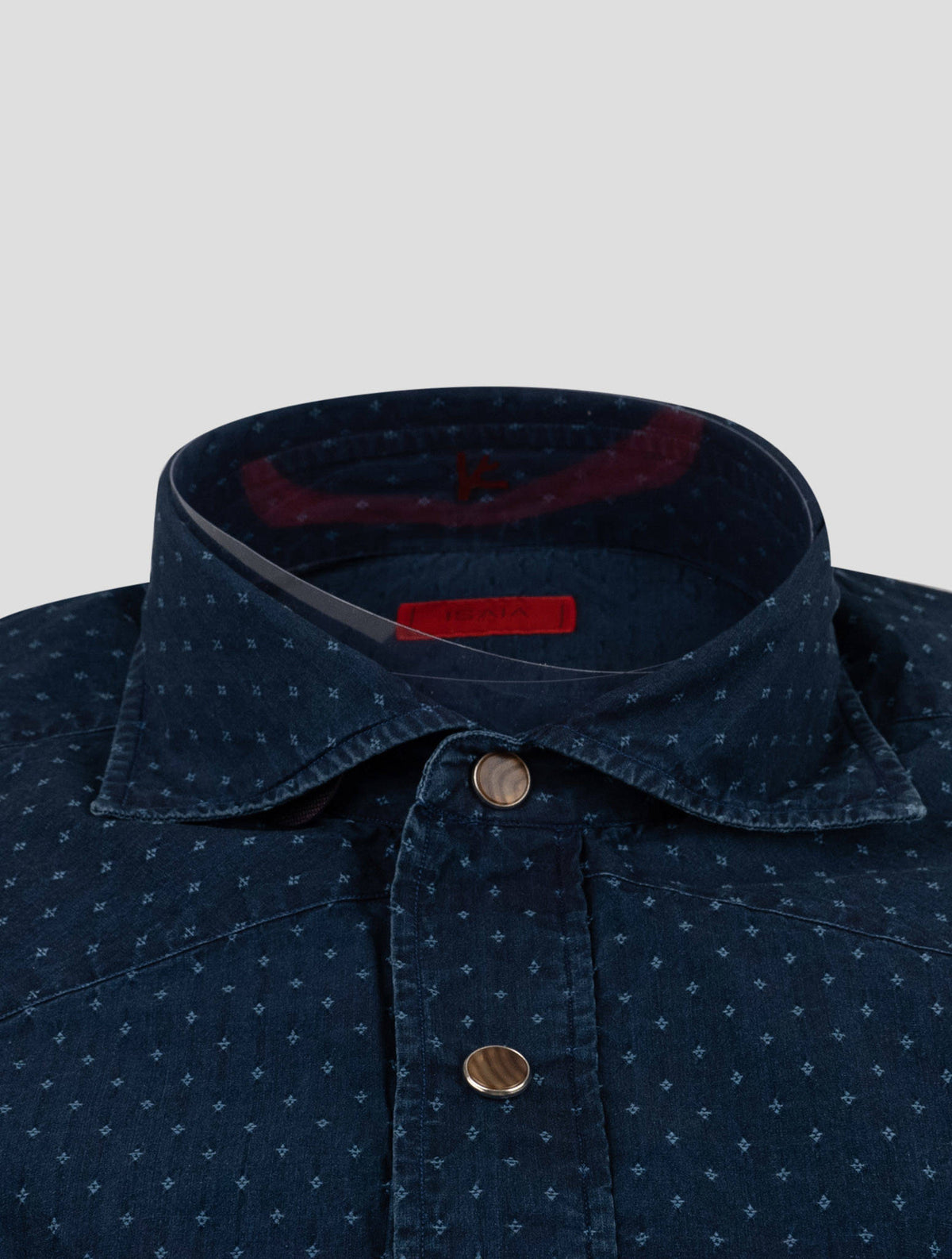 Isaia Isaia Blue Cotton Shirt Blue 001