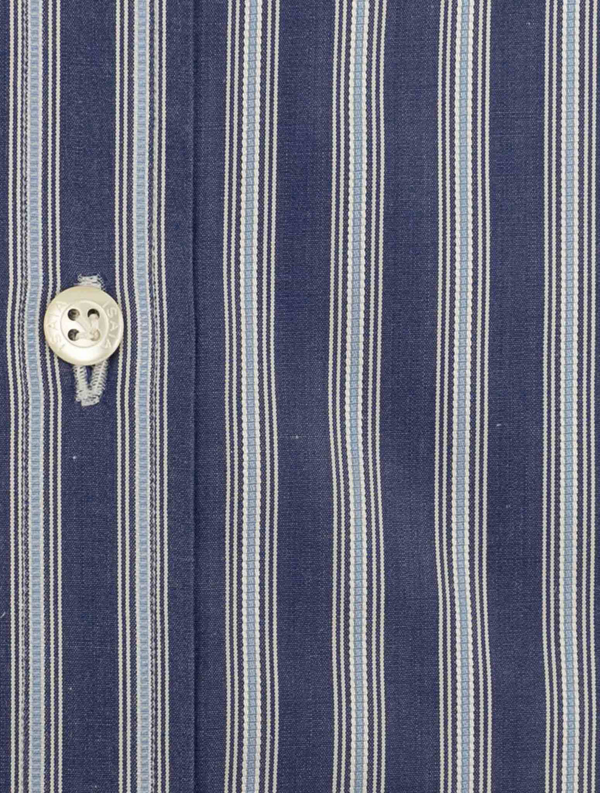 Isaia Violet Blue Cotton Shirt