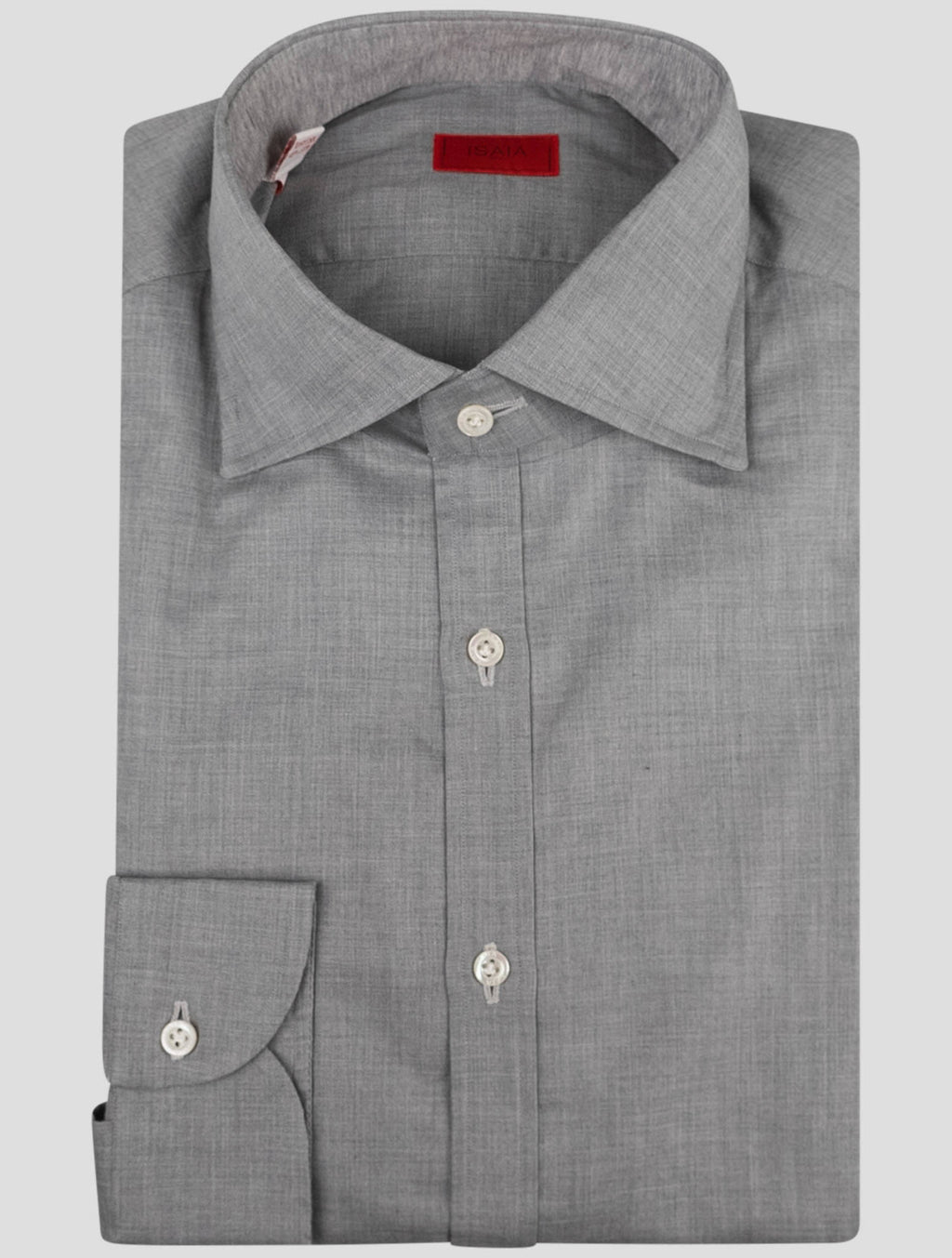 Isaia Isaia Gray Cotton Shirt Gray 000