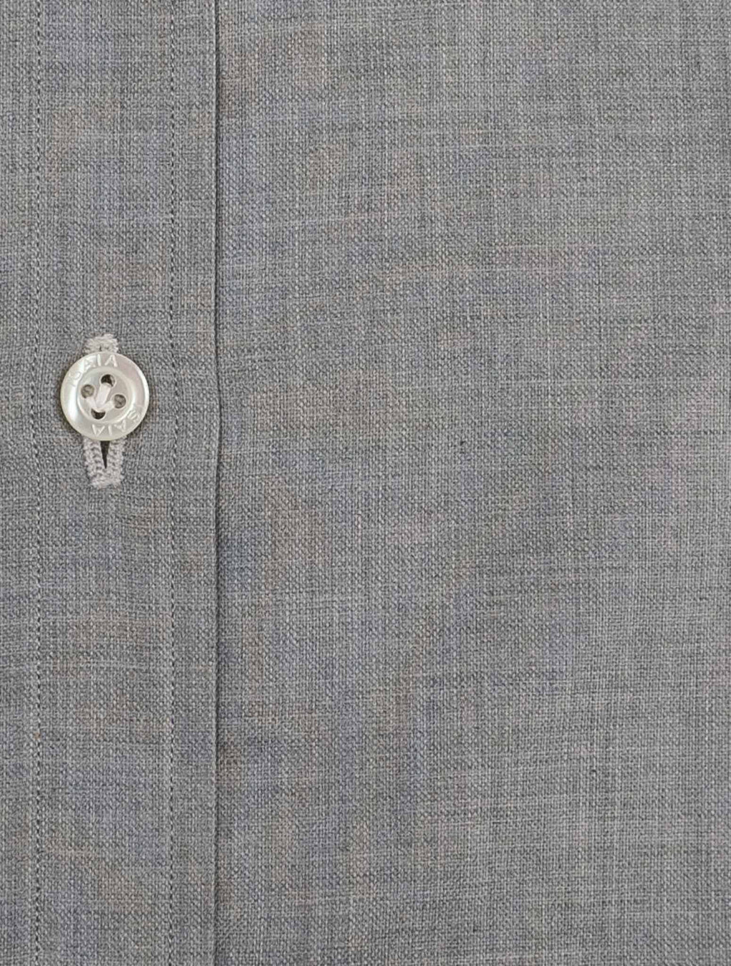 Isaia Gray Cotton Shirt
