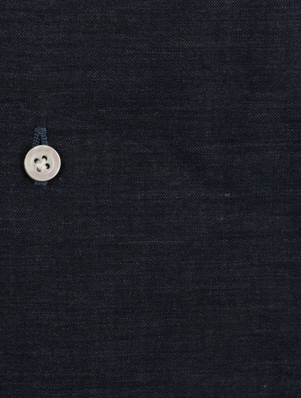 Isaia Dark Blue Cotton Shirt