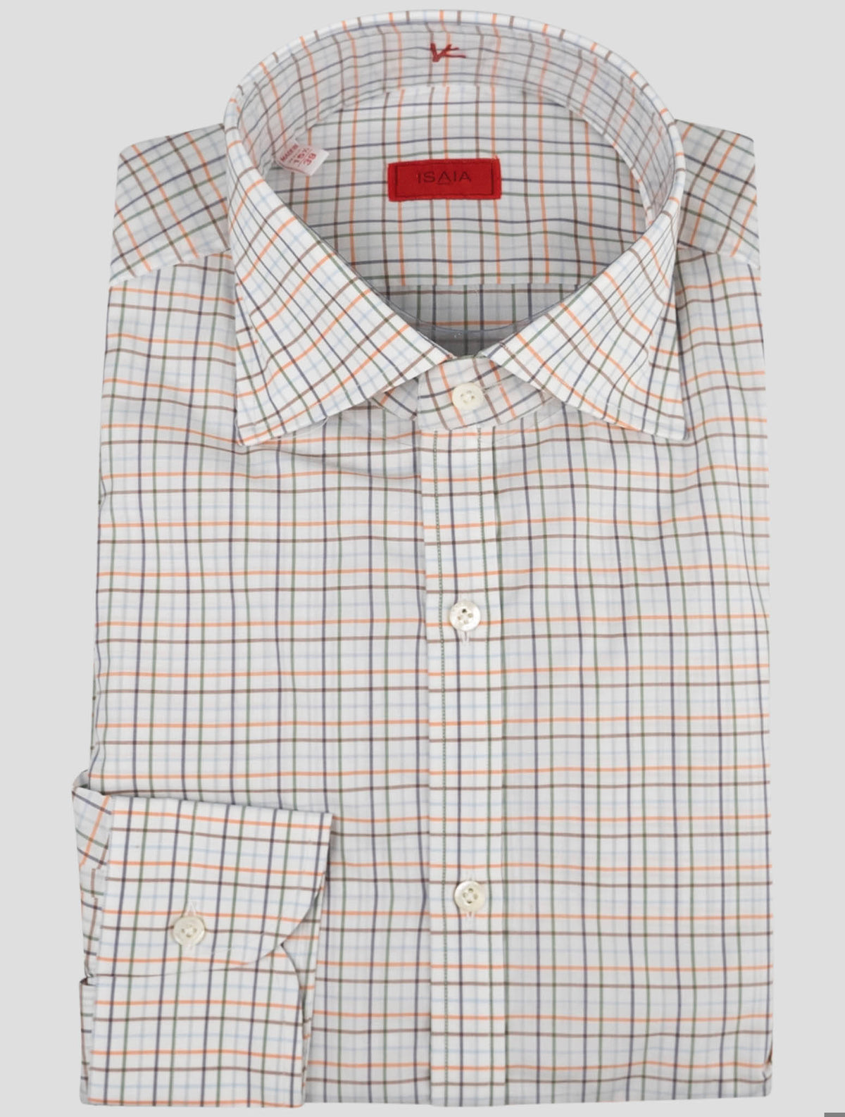 Isaia Multicolor Cotton Shirt